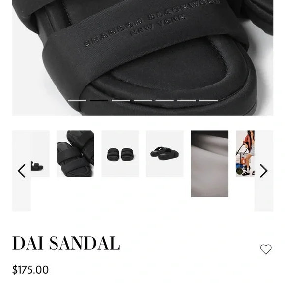 Brandon Blackwood Dai Women's Black Sandals - Picture 5 of 5